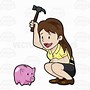 Image result for Broken Piggy Bank Clip Art