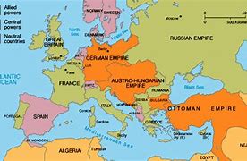 Image result for World War 1 Allies Map