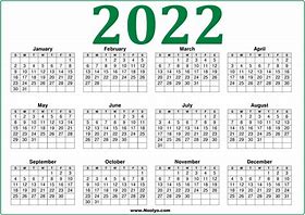 Image result for Calendar 2022