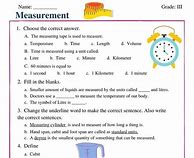 Image result for Measurement in Science Worksheet