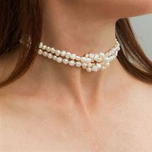 Image result for Pink Pearl Choker Collar