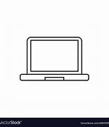 Image result for Laptop Black and White Outline No Background
