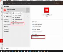 Image result for Microsoft News App Uninstall