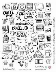 Image result for Black and White Free Printable Planner Stickers