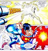 Image result for Superman Flying through Galaxy