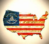 Image result for American Flag in Shape of United States