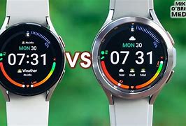 Image result for Samsung Galaxy Watch 4 Classic Black vs Silver