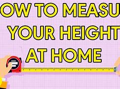 Image result for How to Measure Your Height