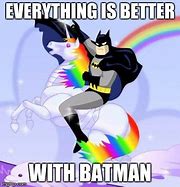 Image result for Batman On a Unicorn Meme