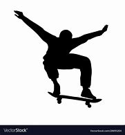 Image result for Skateboarder Silhouette Vector