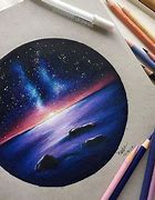 Image result for Galaxy Drawing with Colored Pencils