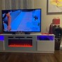 Image result for White Fireplace TV Stand