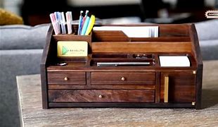 Image result for DIY Desk Organizer Wood