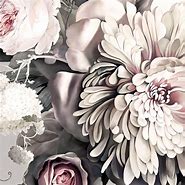 Image result for Black and Grey Floral Wallpaper