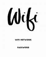 Image result for Free Printable Wifi Password Template 4 X 6