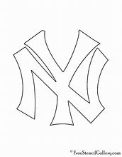 Image result for New York Yankees Logo Stencil