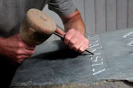 Image result for Chiseling a Stone Tablet