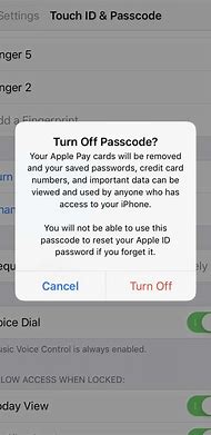 Image result for Disable iPhone Passcode