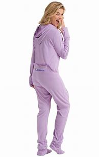 Image result for Fleece Hoodie Footie Pajamas
