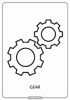 Image result for Printable Gear Template