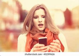 Image result for Girl Looking at Phone Reaction
