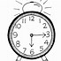 Image result for Clock Clip Art Black and White