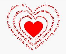Image result for How to Make Heart Shape Text