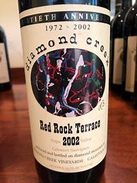 Image result for Diamond Creek Cabernet Sauvignon 30th Anniversary Edition Red Rock Terrace