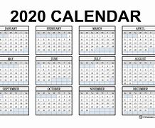 Image result for 2020 Annual Calendar