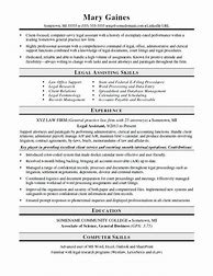 Image result for Legal Assistant Resume Templates Free