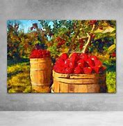 Image result for red apples wall art