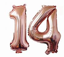 Image result for Number 14 Balloons
