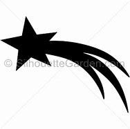 Image result for Shooting Star Clip Art Silhouette