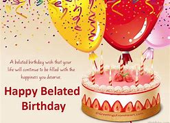 Image result for Belated Birthday Card Messages