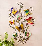Image result for 3D Butterfly Metal Outdoor Wall Art