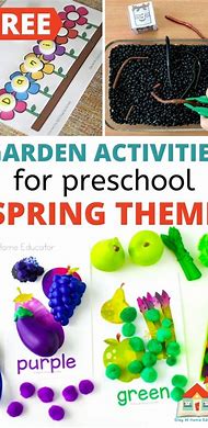 Image result for Garden Theme Preschool Activities