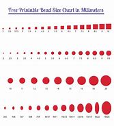 Image result for Bead Size Chart in mm