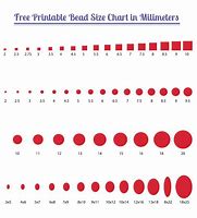 Image result for Bead Size Chart mm