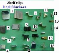 Image result for Shelf Clips for Cabinets