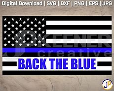 Image result for Back the Blue Flag with All Colors