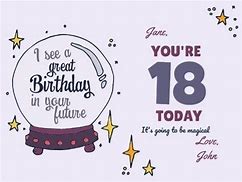 Image result for 18th Birthday Card Template