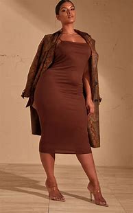 Image result for Brown Dress Plus Size Fashion Nova