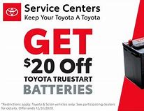 Image result for Toyota Battery Coupon