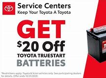 Image result for Toyota Battery Coupon