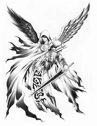 Image result for Guardian Angel Neck Tattoo