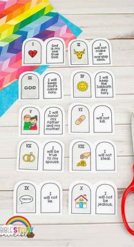 Image result for 10 Commandments Activities for Kids