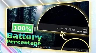 Image result for Battery Percentage On Screen Box