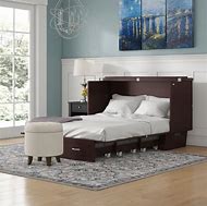 Image result for Queen Murphy Bed Cabinet