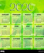 Image result for Week Wise Calendar 2020