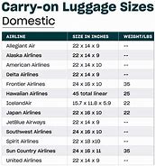 Image result for Luggage Sizes